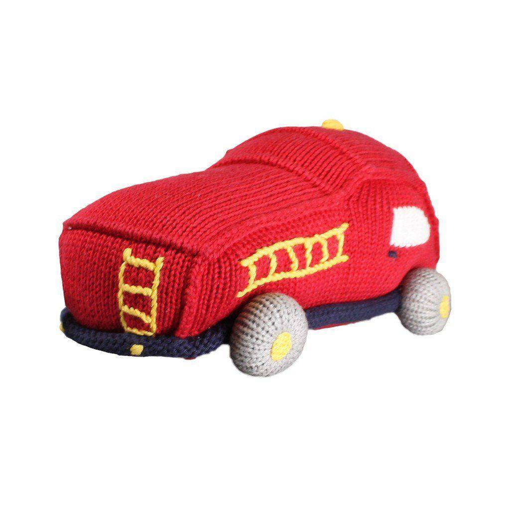 Chuck the Fire Truck Knit Toy - Petit Ami & Zubels All Baby! Toy
