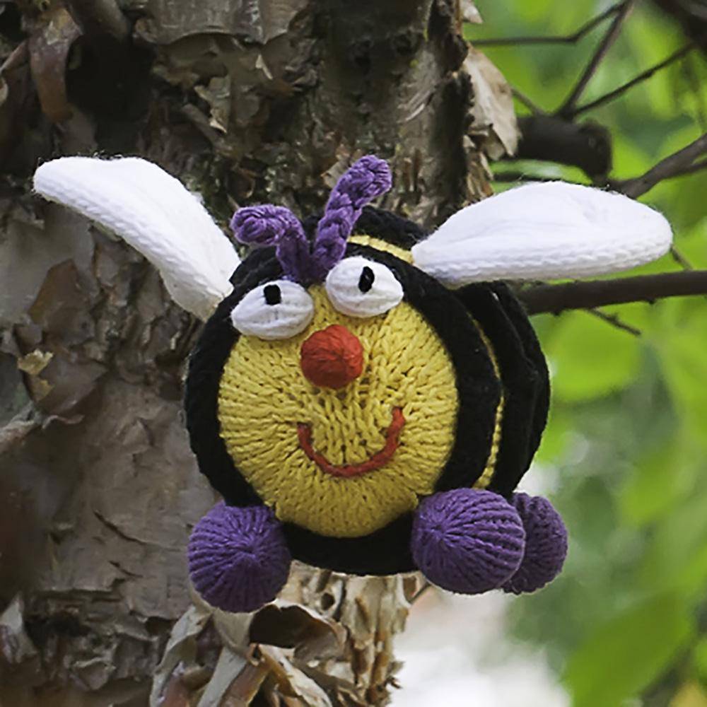 Elizabeth the Bee Knit Rattle - Petit Ami & Zubels All Baby! Toy