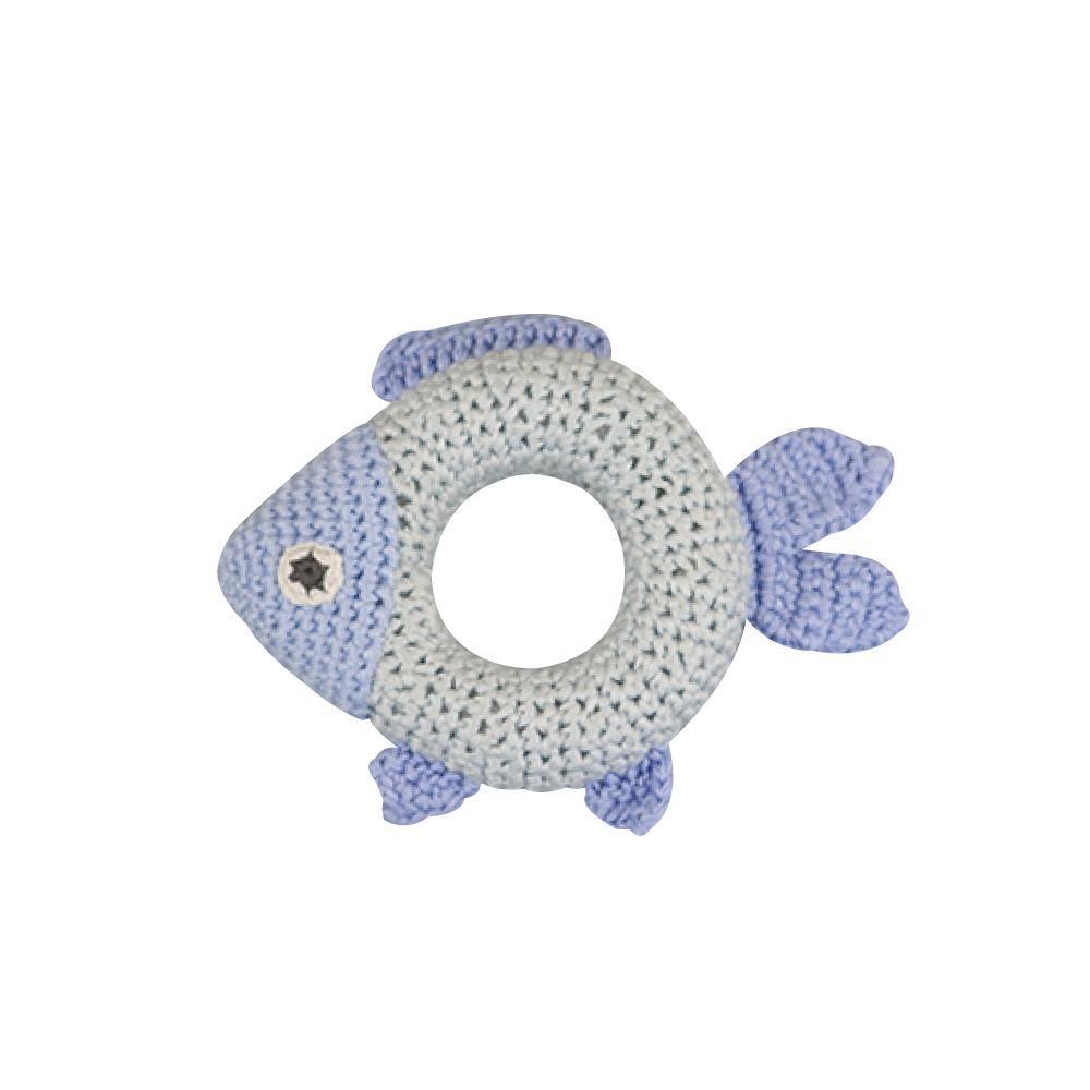Organic Crochet Fish Rattle - Petit Ami & Zubels All Baby! Toy