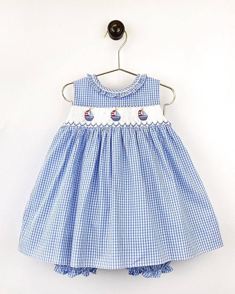 Picture Smocked Sailboat Sundress - Petit Ami & Zubels All Baby! Dress