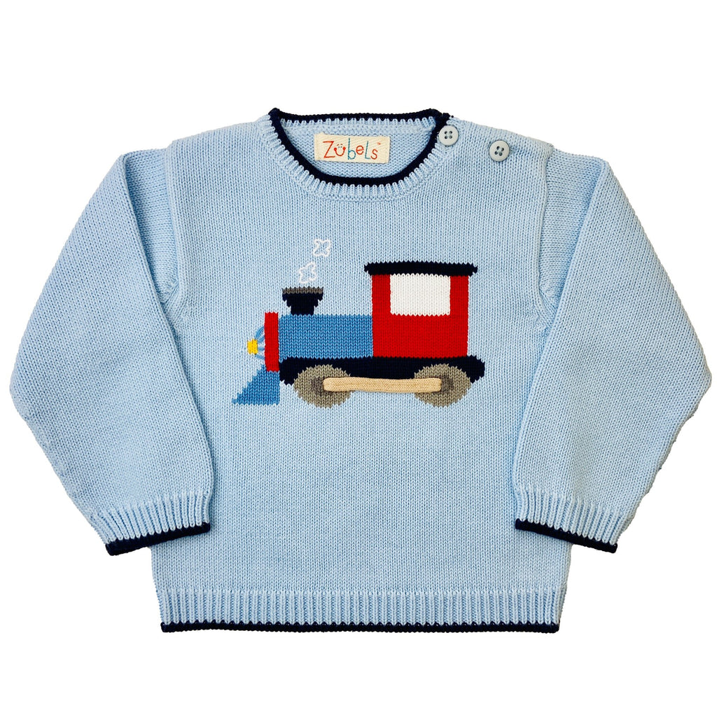 Train Knit Sweater - Petit Ami & Zubels All Baby! Sweater
