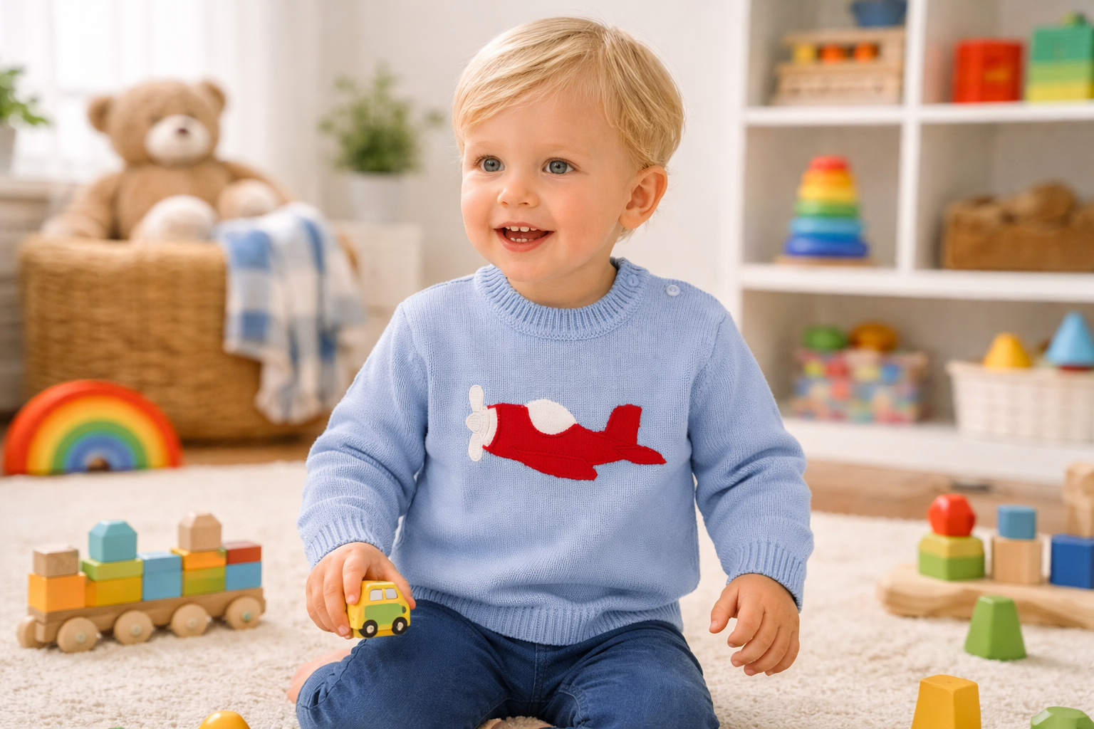 Boys Knit Sweaters - Petit Ami & Zubels    All Baby!