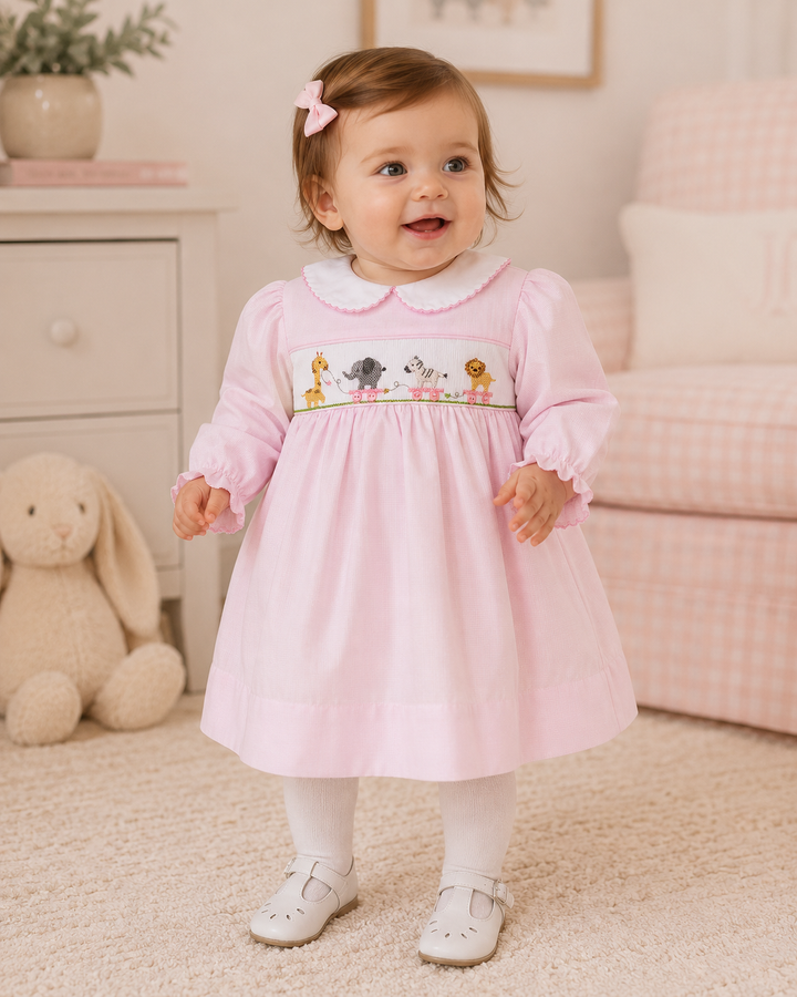 Hand Picture Smocked Pull Toy Dress
