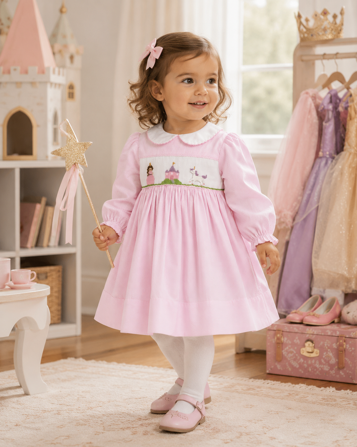Hand Picture Smocked Fairytale Dress