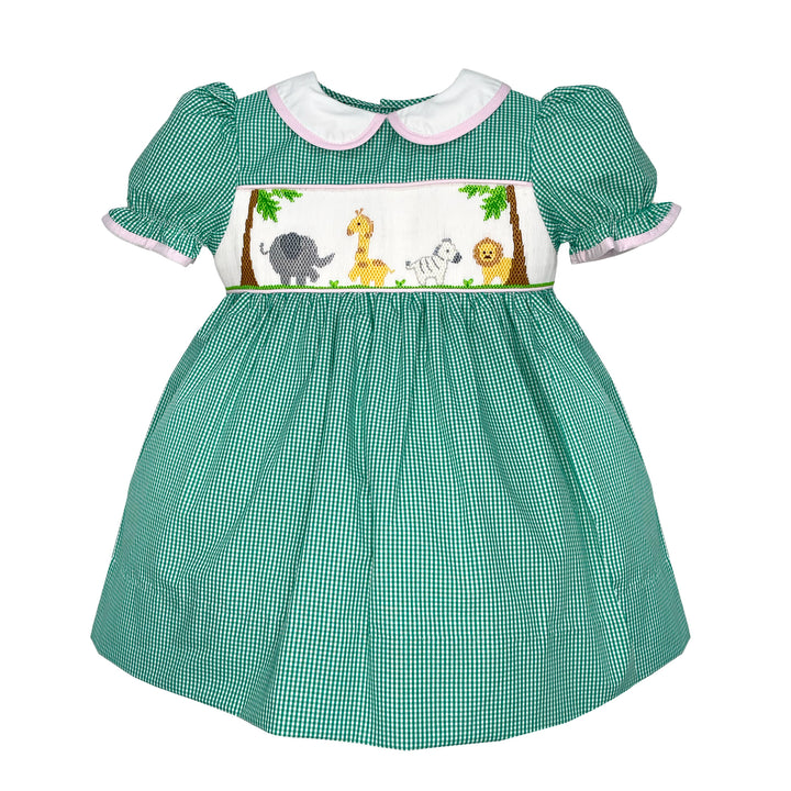Hand Picture Smocked Safari Dress