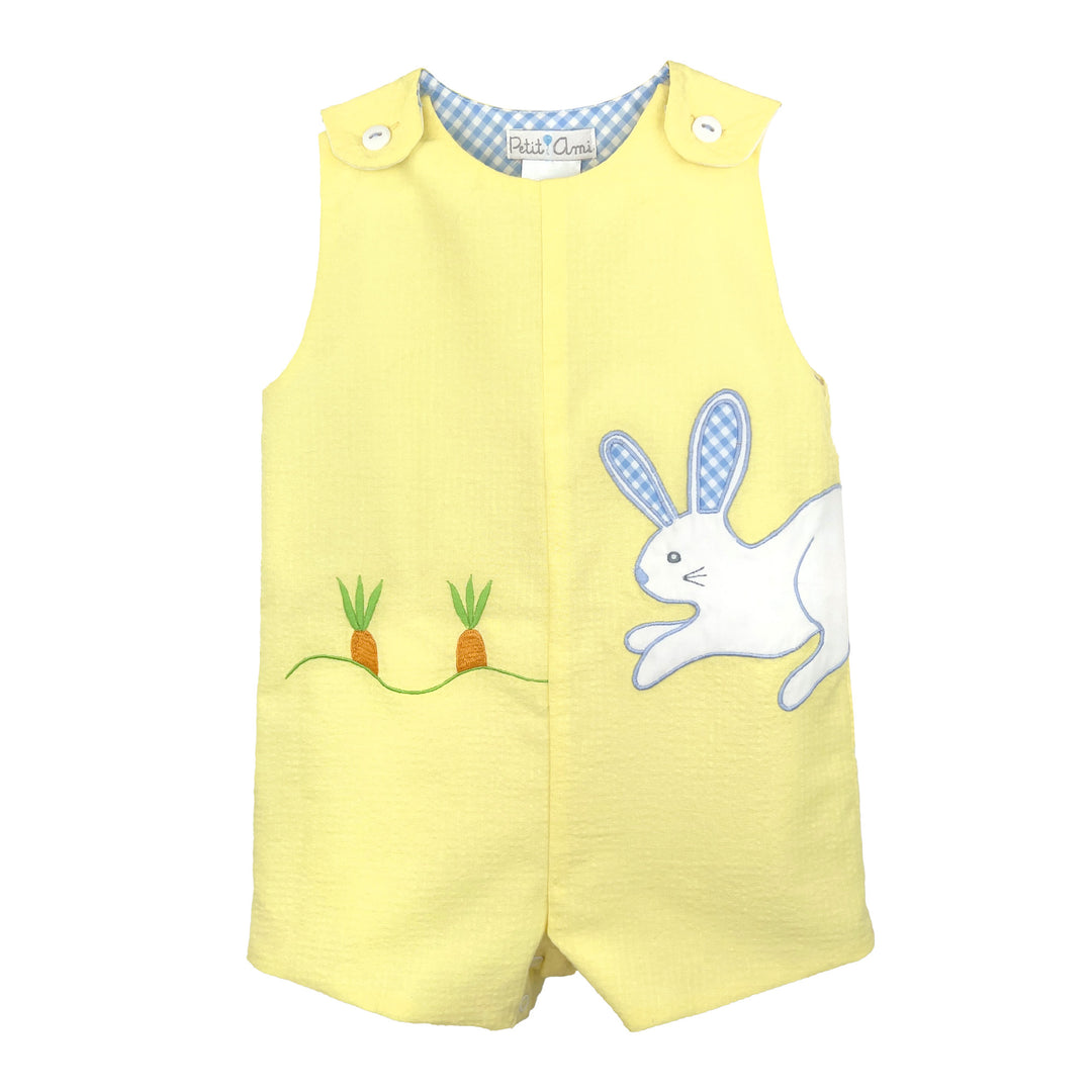 Sunsuit with Bunny and Carrot Appliques
