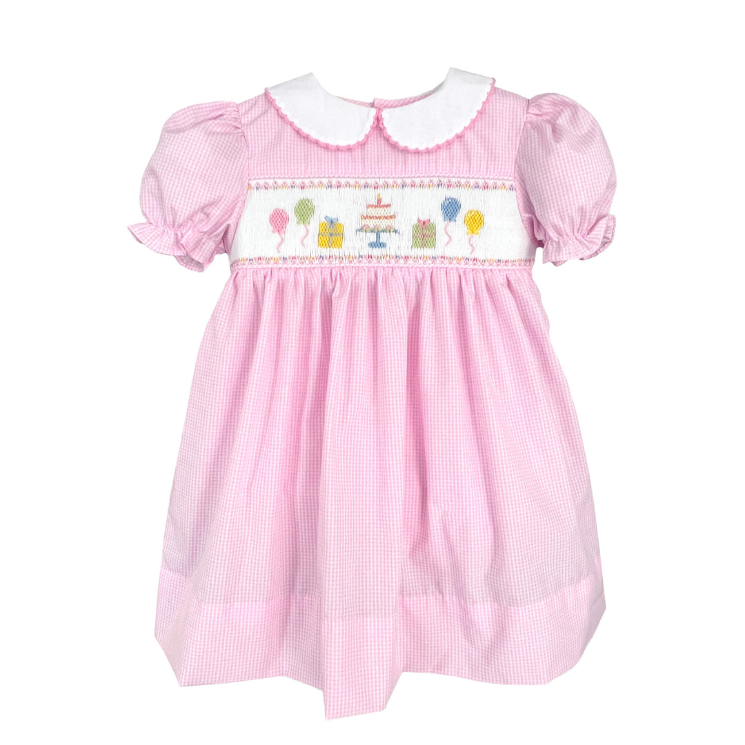 Hand Picture Smocked Birthday Dress