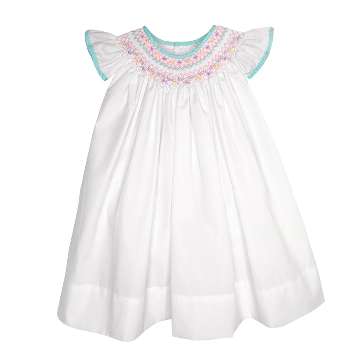 Angel Wing Dress with Hand Bishop Smocking