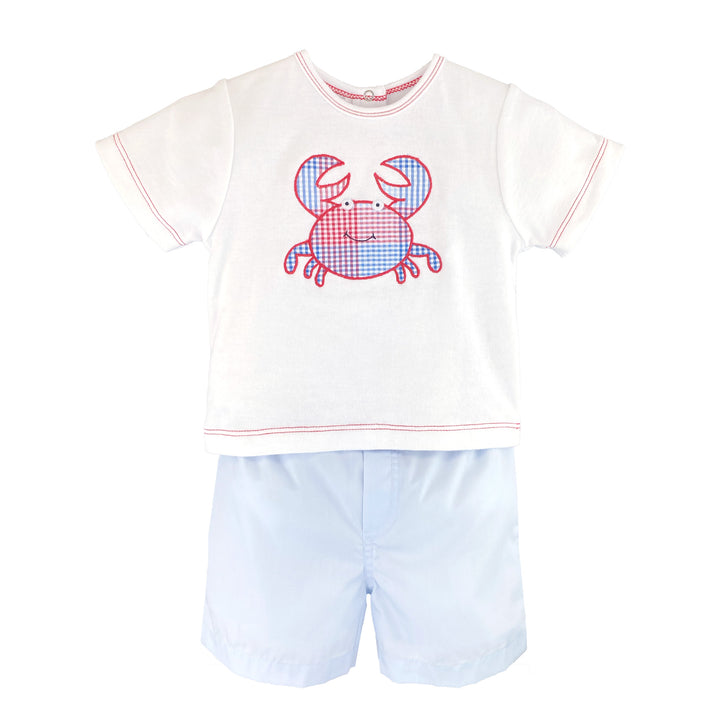 Crab Applique Shirt &amp; Shorts Set