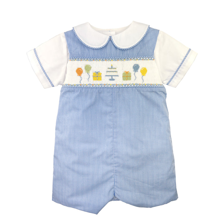 Hand Picture Smocked Birthday Romper