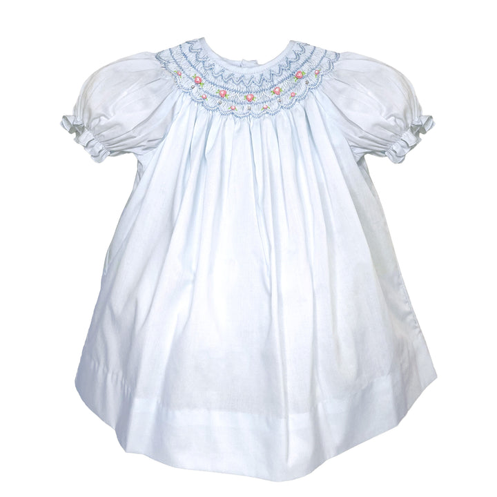 Dress with Hand Bishop Scalloped Smocking