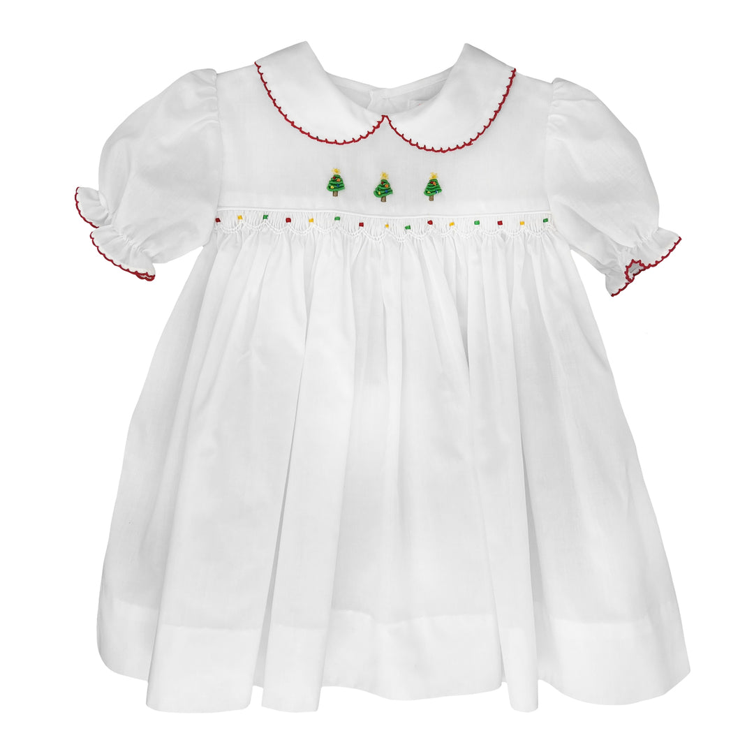 embroidered holiday dress Boden Girls Embroidered Tulle Dress in Red main image 1
