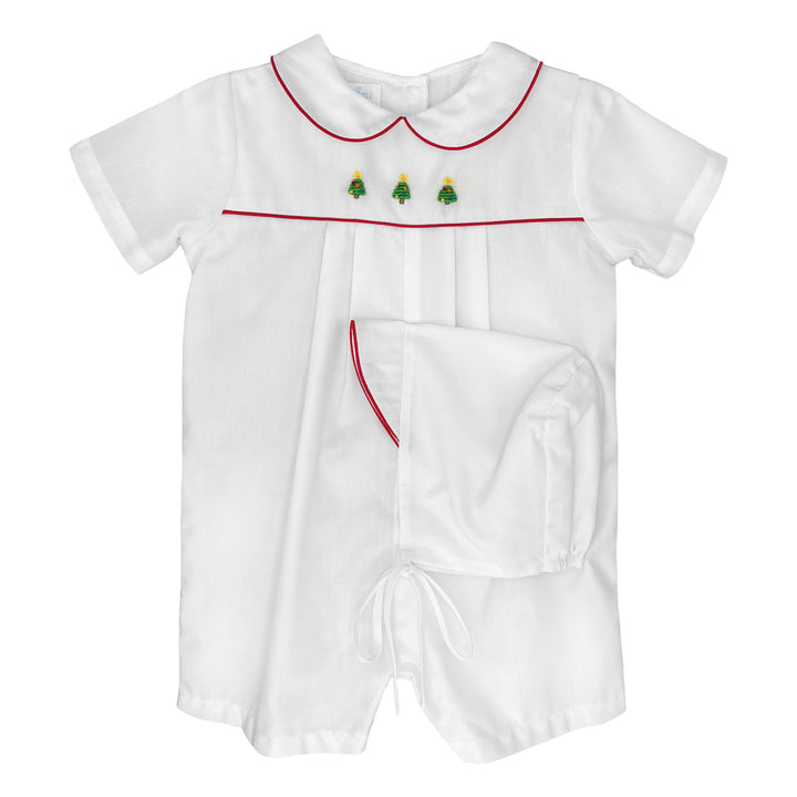 Christmas Embroidered Romper