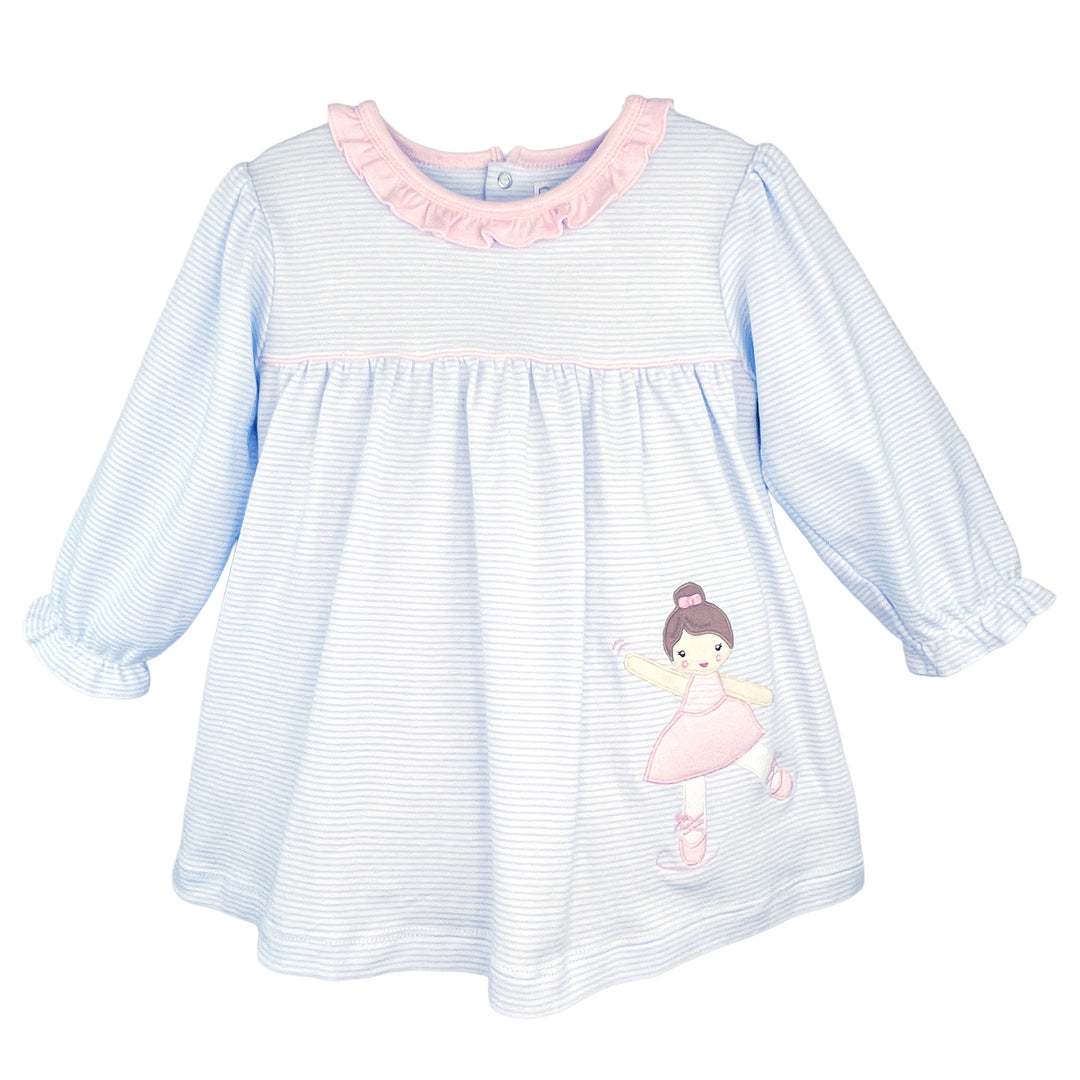Ballerina Applique Knit Dress