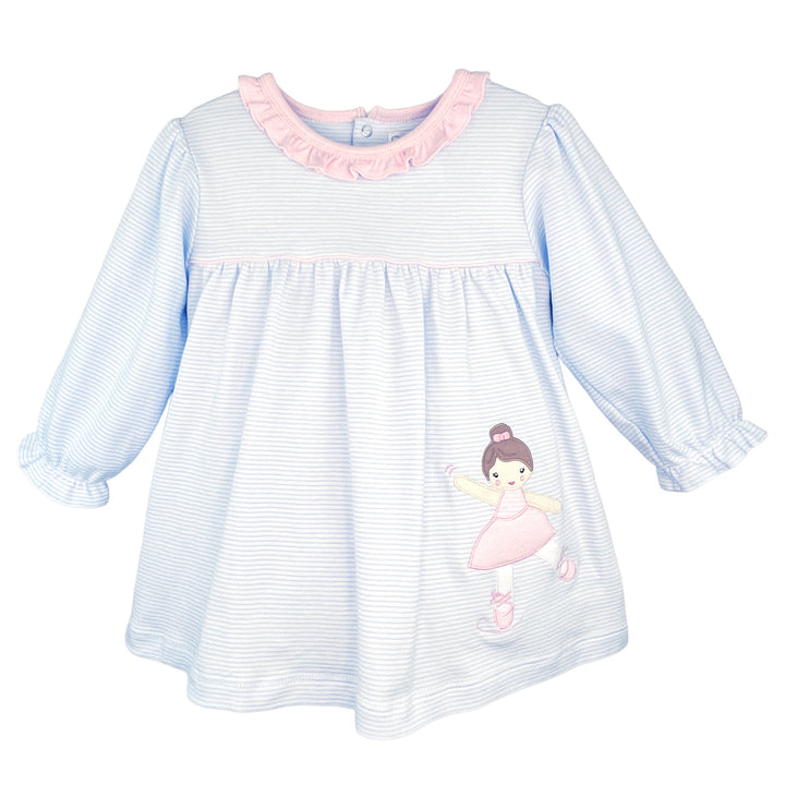 Ballerina Applique Knit Dress