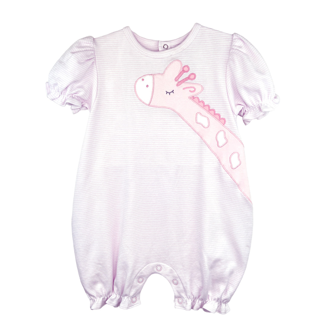 Giraffe Applique Knit French Bubble