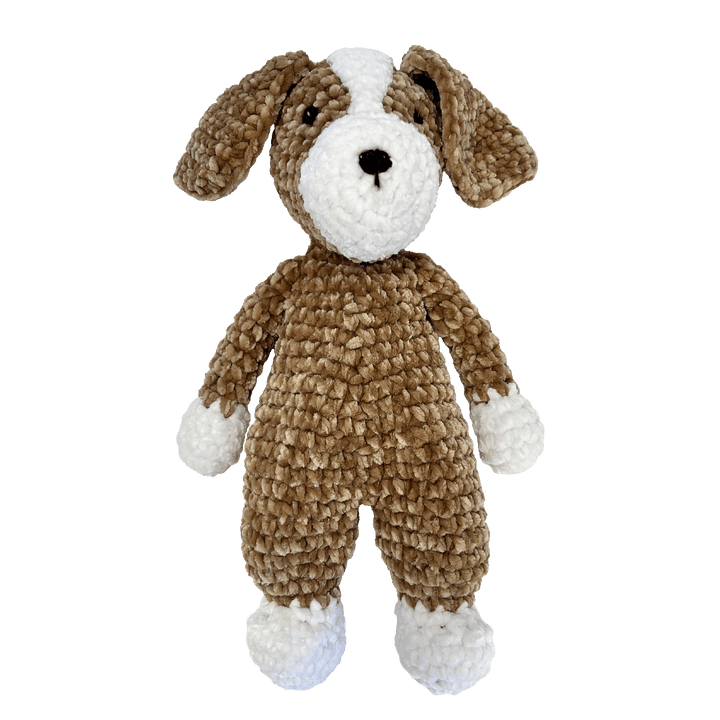 Bosco the Dog Chenille Crochet Doll 12"
