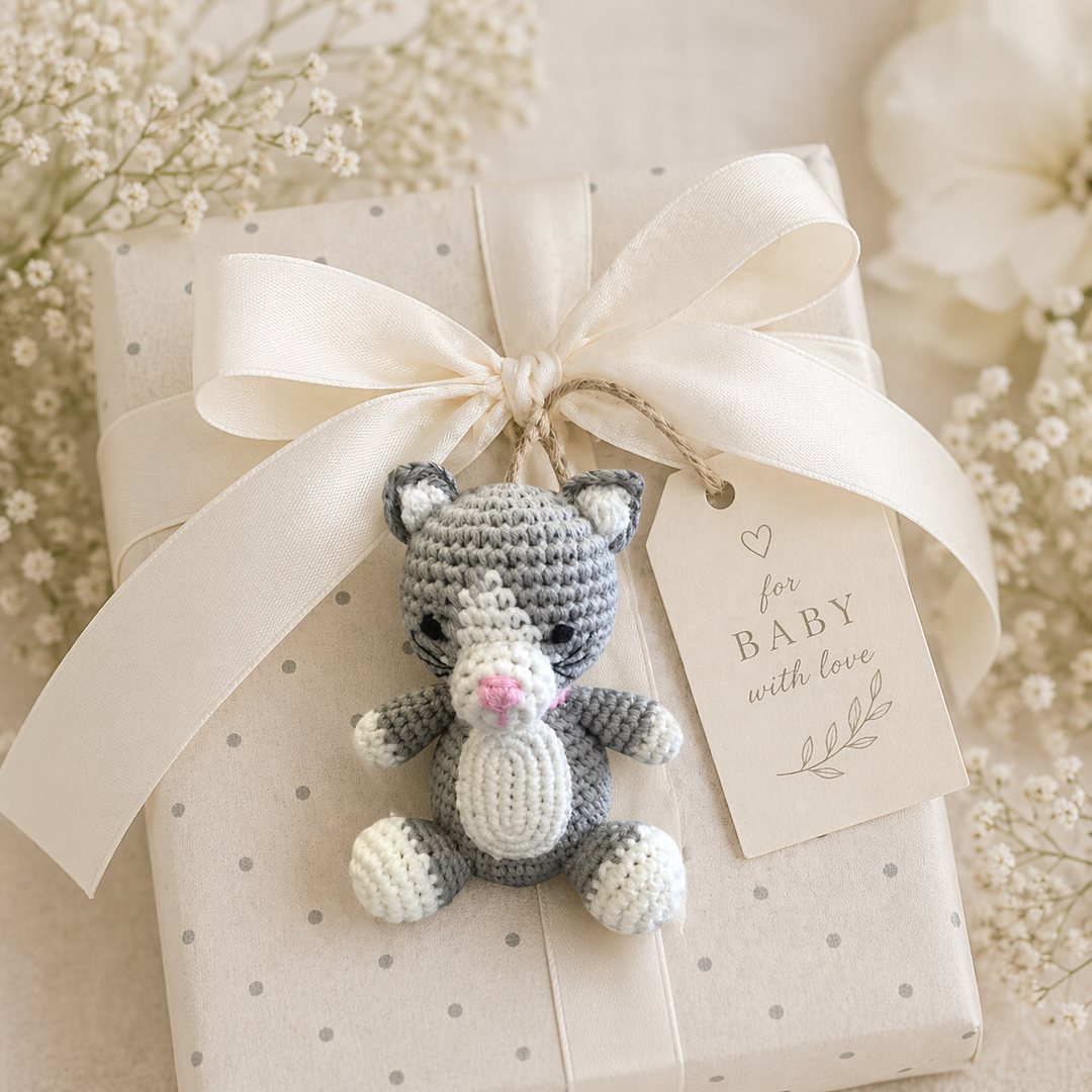 Cat Hand Crochet Toy