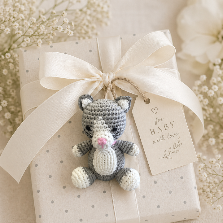 Cat Hand Crochet Toy