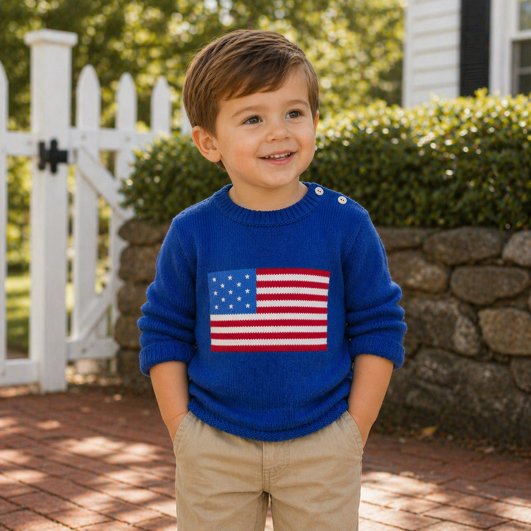 American Flag Knit Sweater