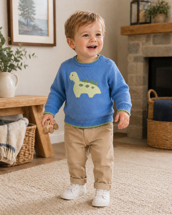 Dinosaur Knit Sweater