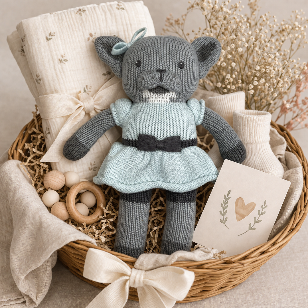 Francesca the French Bulldog Knit Doll