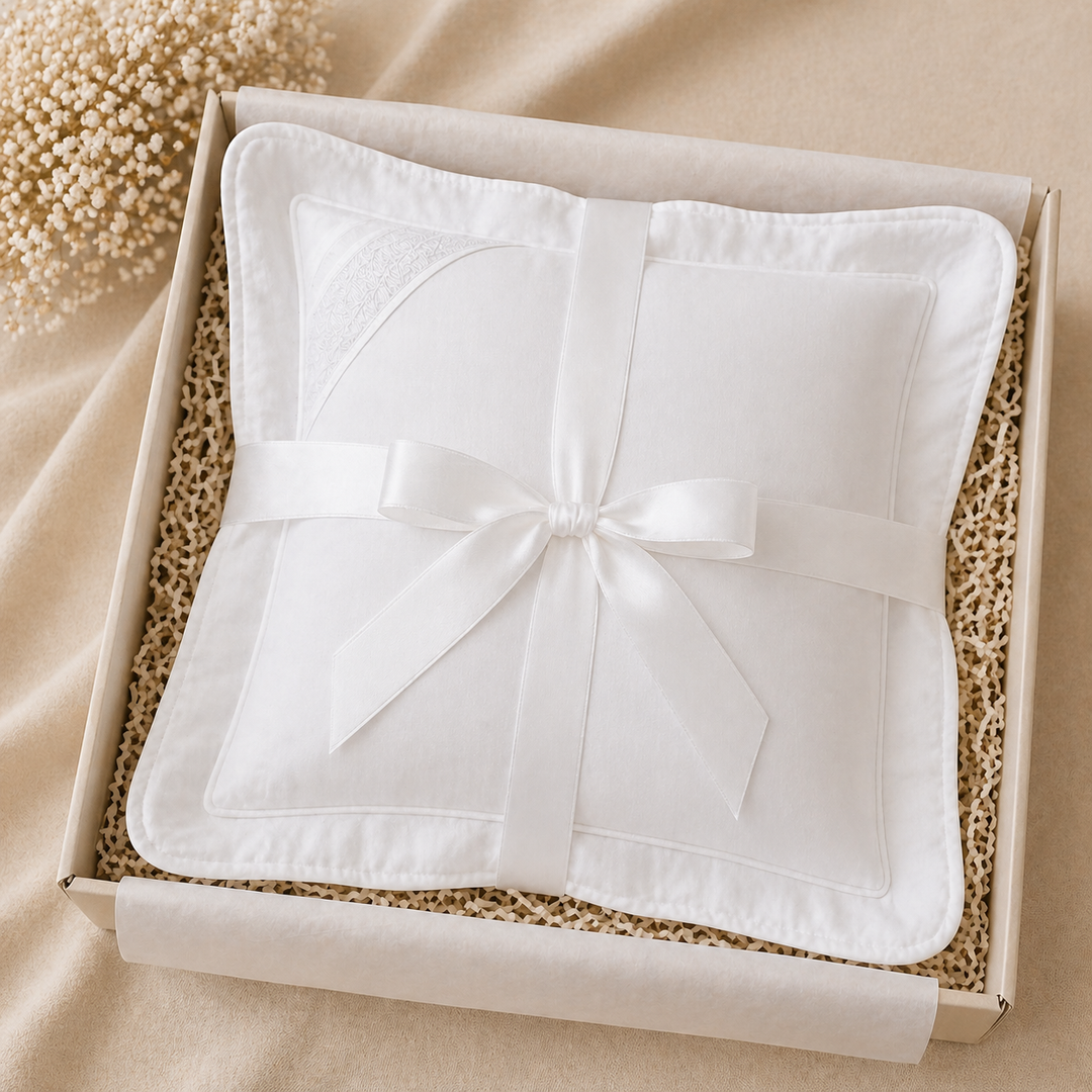 Neutral Smocked Keepsake Pillow Sham