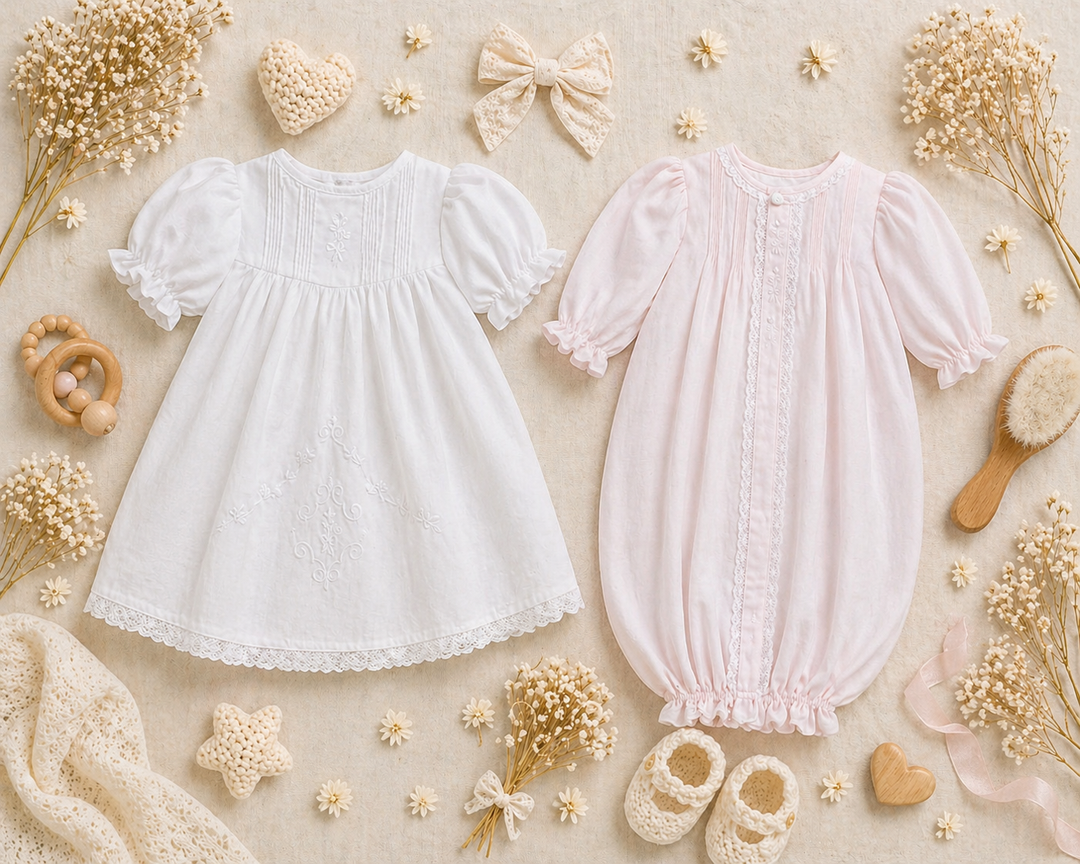 Heirloom Lace Hand Embroidered Daygown
