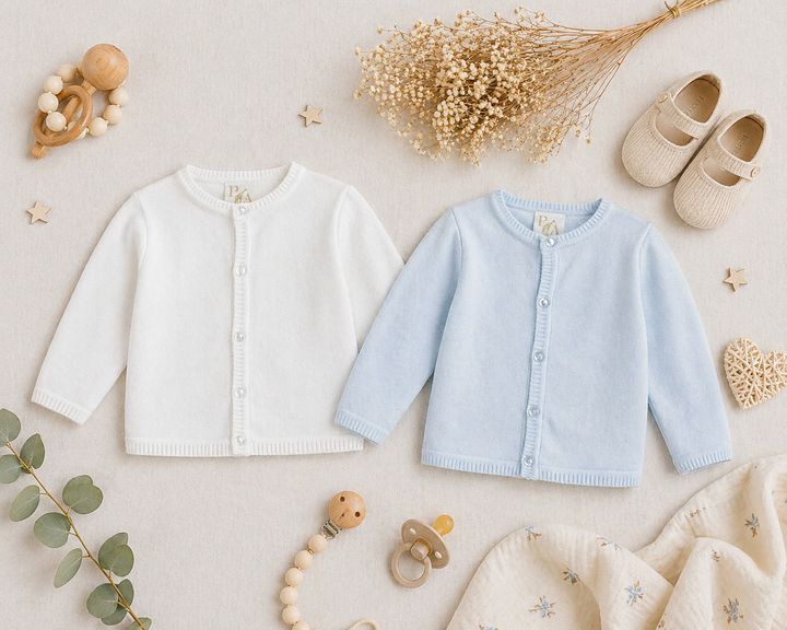 Ladder Edge Basic Cardigan Sweater