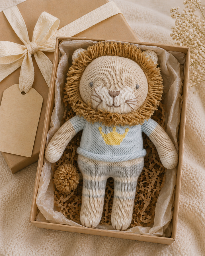 Loki the Lion Knit Doll