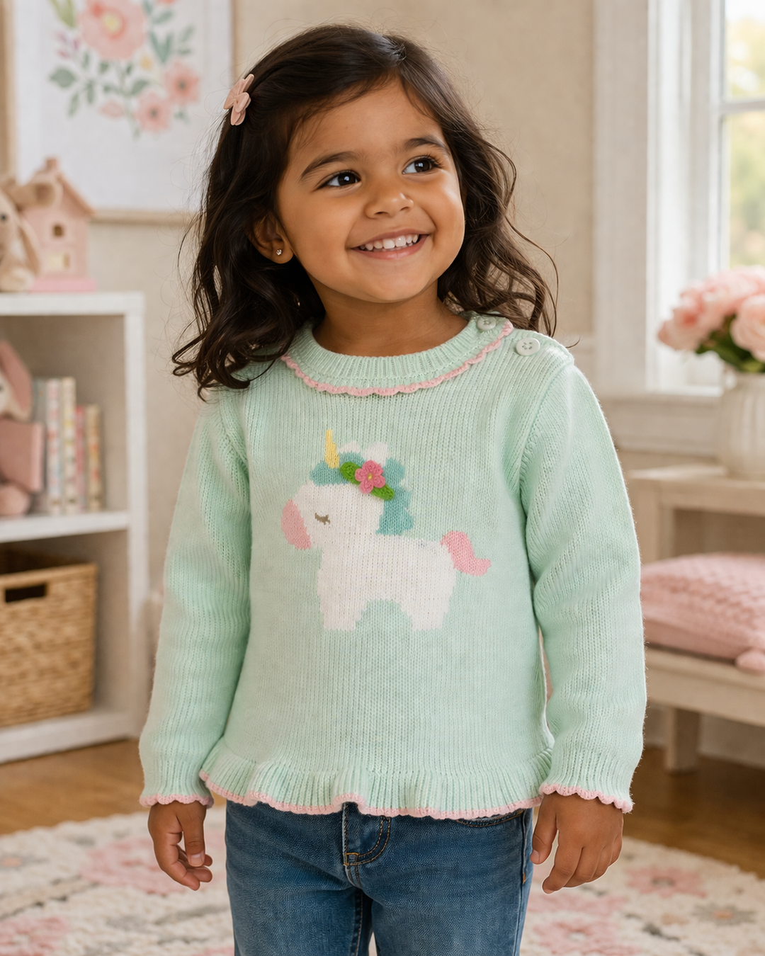 Pastel Unicorn Knit Sweater