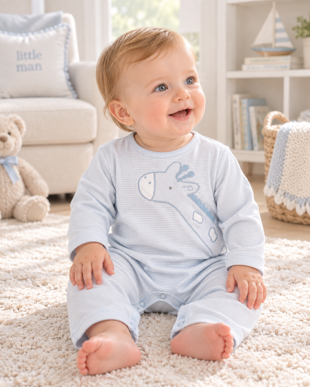 Giraffe Applique Knit Longall