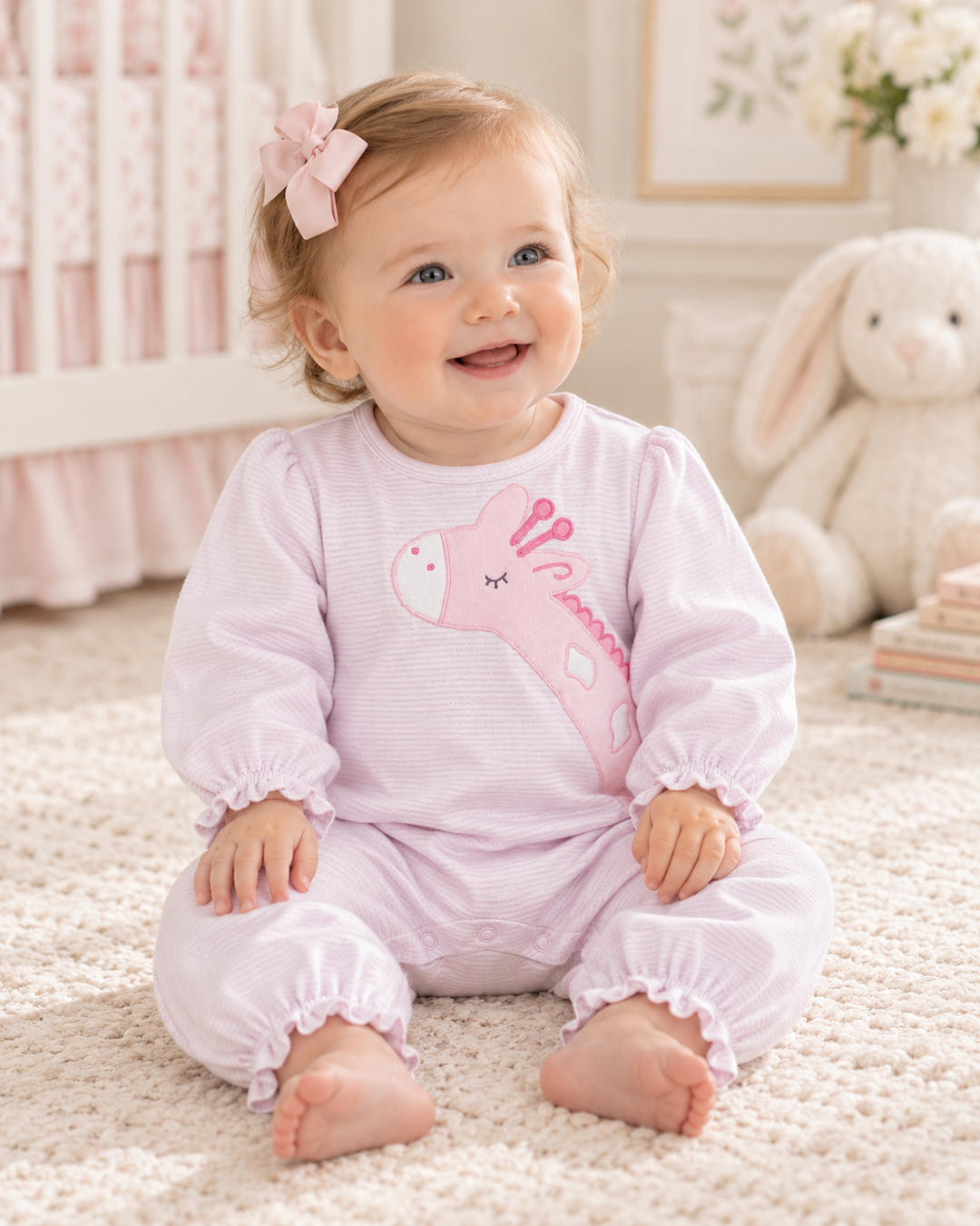 Giraffe Applique Knit Longall