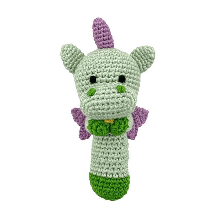 Dragon Crochet Stick Rattle