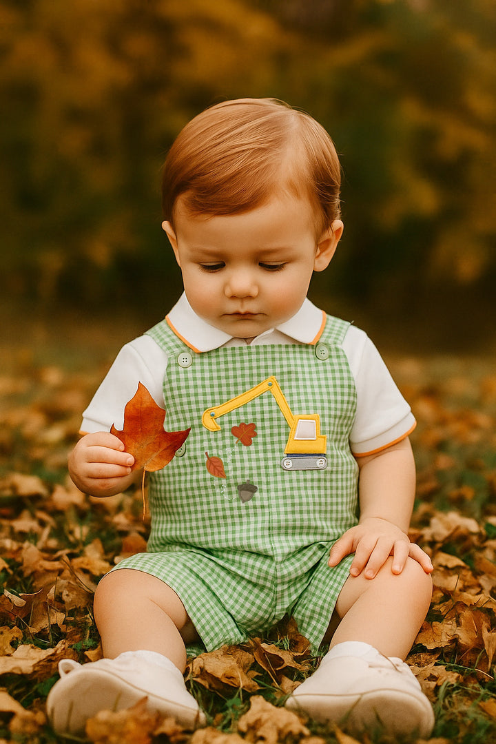Fall Construction Applique Shortall