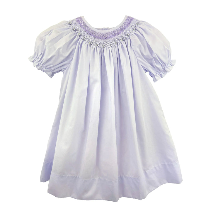purple heirloom dress Purple Toddler Bishop Dress Vintage Smocked Dresses Heirloom Lavender 3T