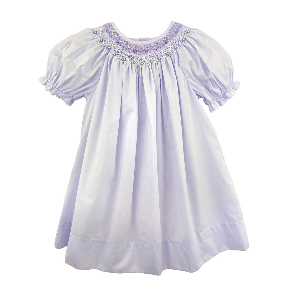 ワンピース SMOCKED COTTON DRESS Hibiscus Ditsy Smocked Dress With Shoulder Ties - Minnow