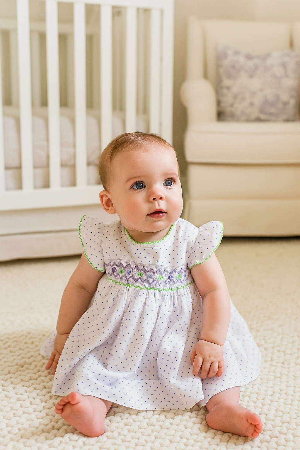 petit ami smocked christmas dresses Red Check Long Sleeve Smocked Dress