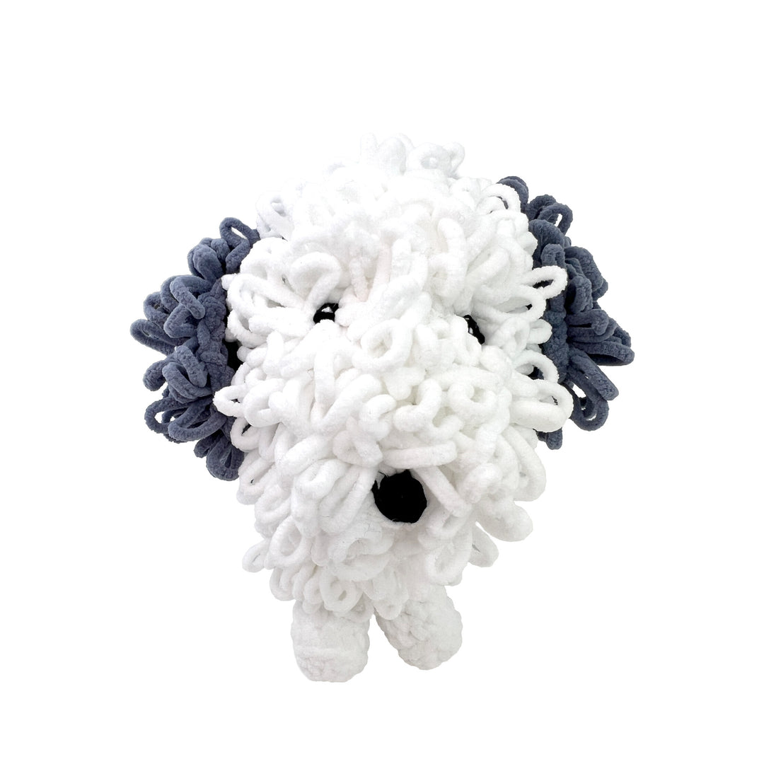 Bentley the Sheepdog Loopy Chenille Crochet Doll