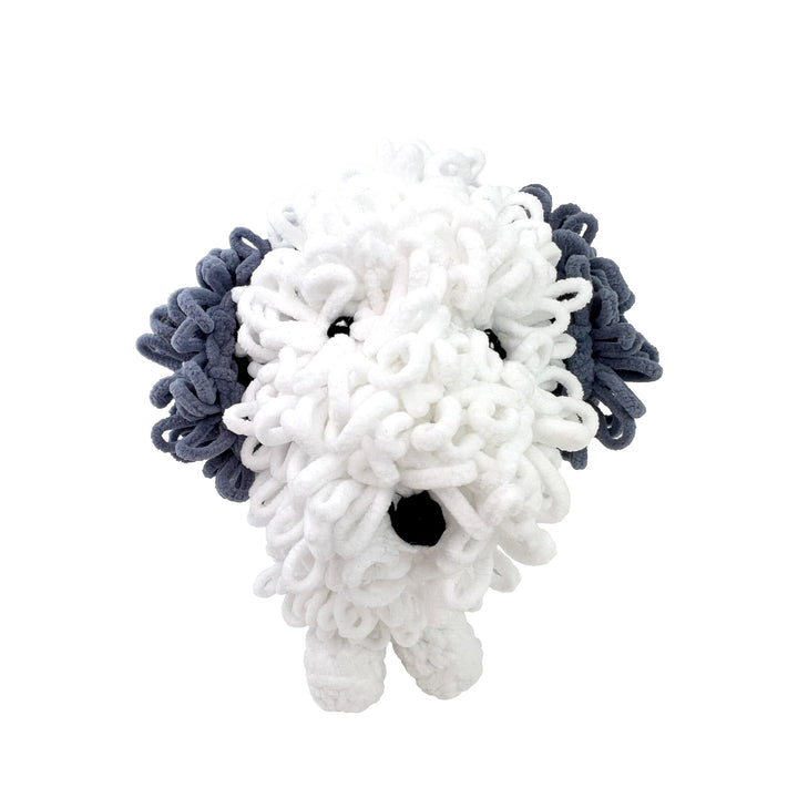 Bentley the Sheepdog Loopy Chenille Crochet Doll
