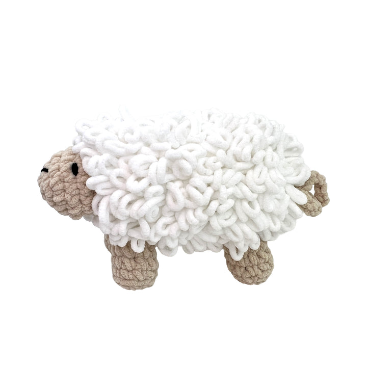 Pookie the Sheep Loopy Chenille Crochet Doll