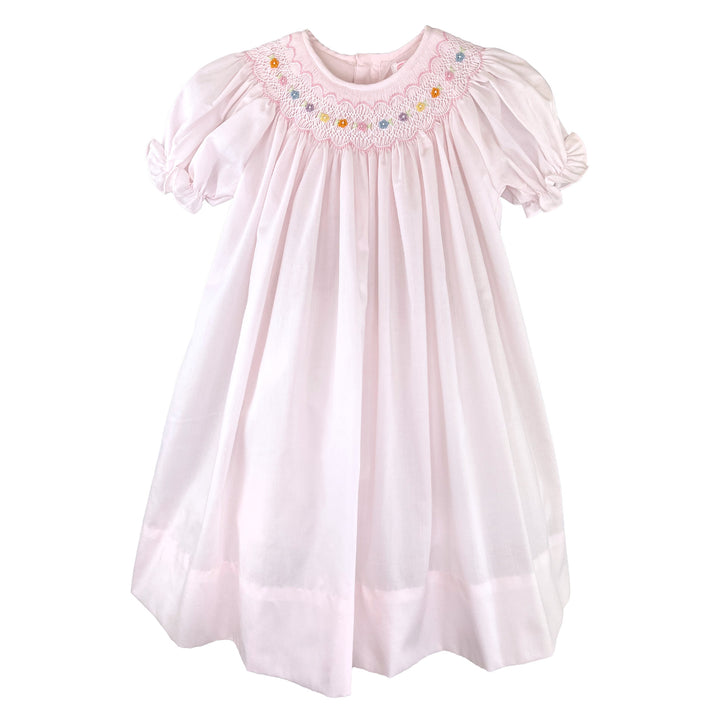 Bishop Smocked Dress with Flowers