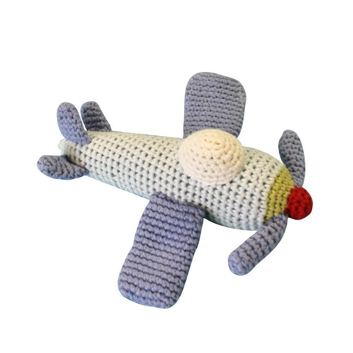 Airplane Hand Crochet Rattle - Petit Ami &amp; Zubels All Baby! Toy