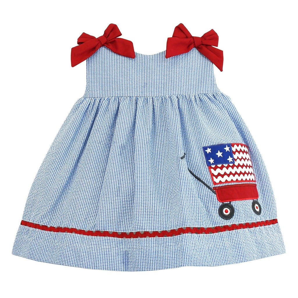 American Flag Applique Dress - Petit Ami & Zubels All Baby! Dress