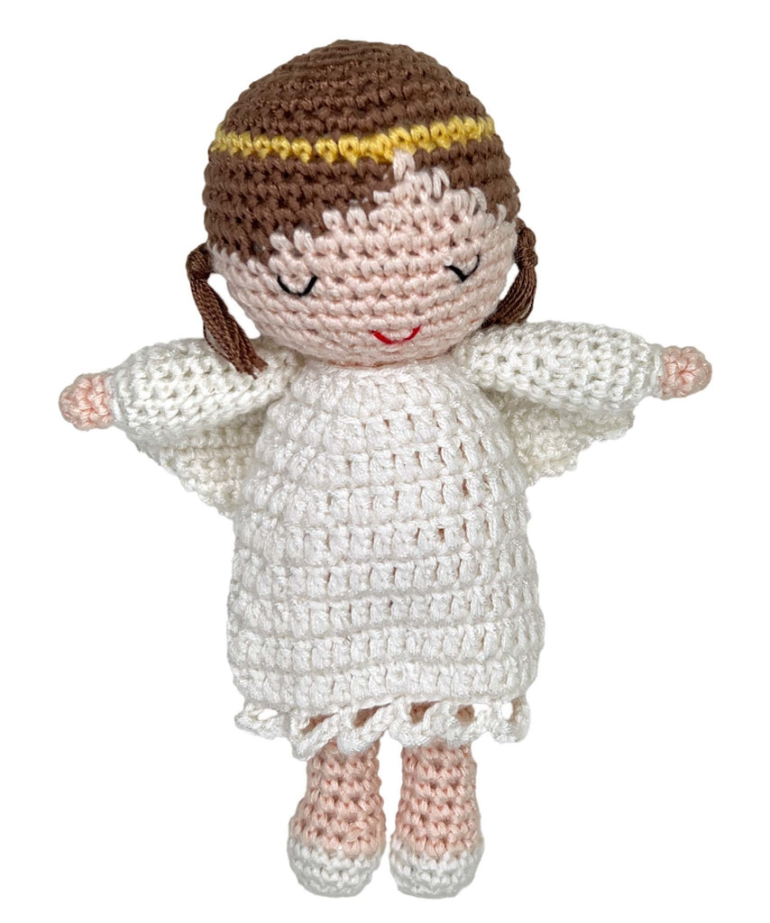 Angel Bamboo Crochet Rattle - Petit Ami & Zubels All Baby! Toy