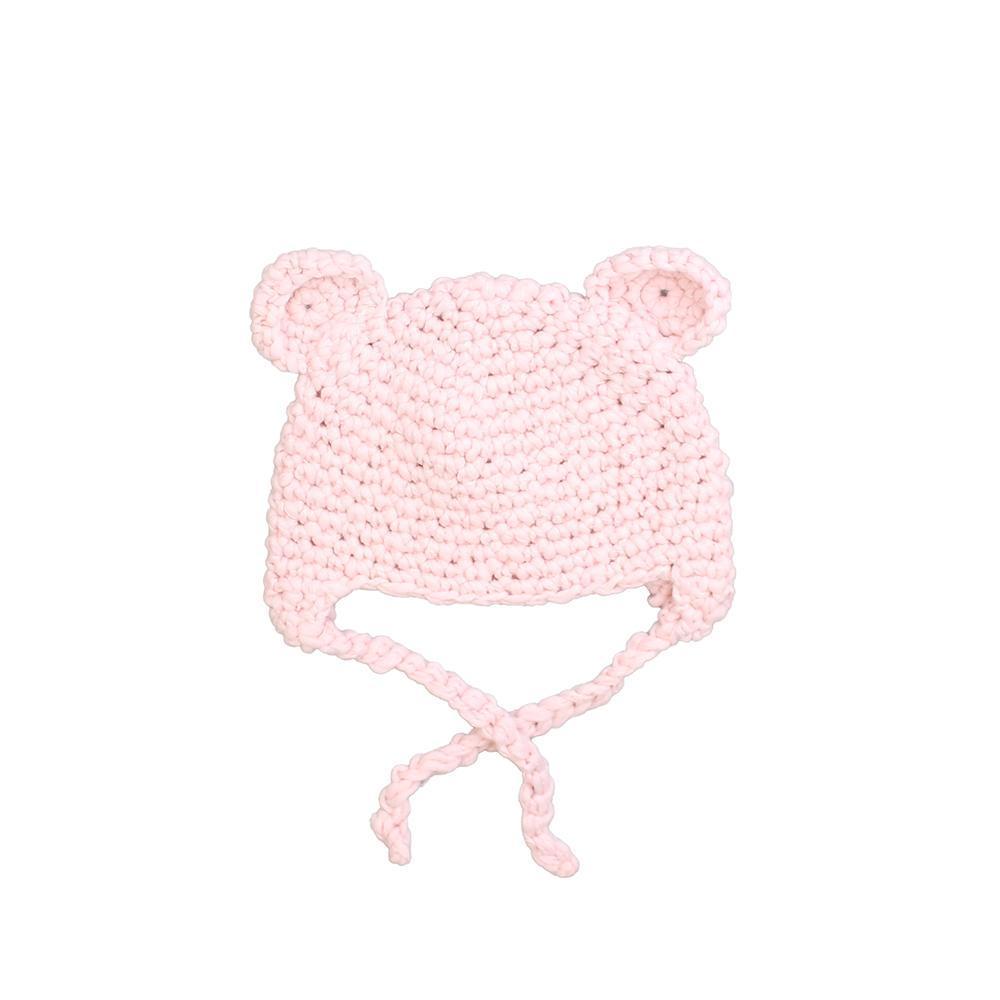 Bear Knit Hat - Pink - Petit Ami & Zubels All Baby! Hat