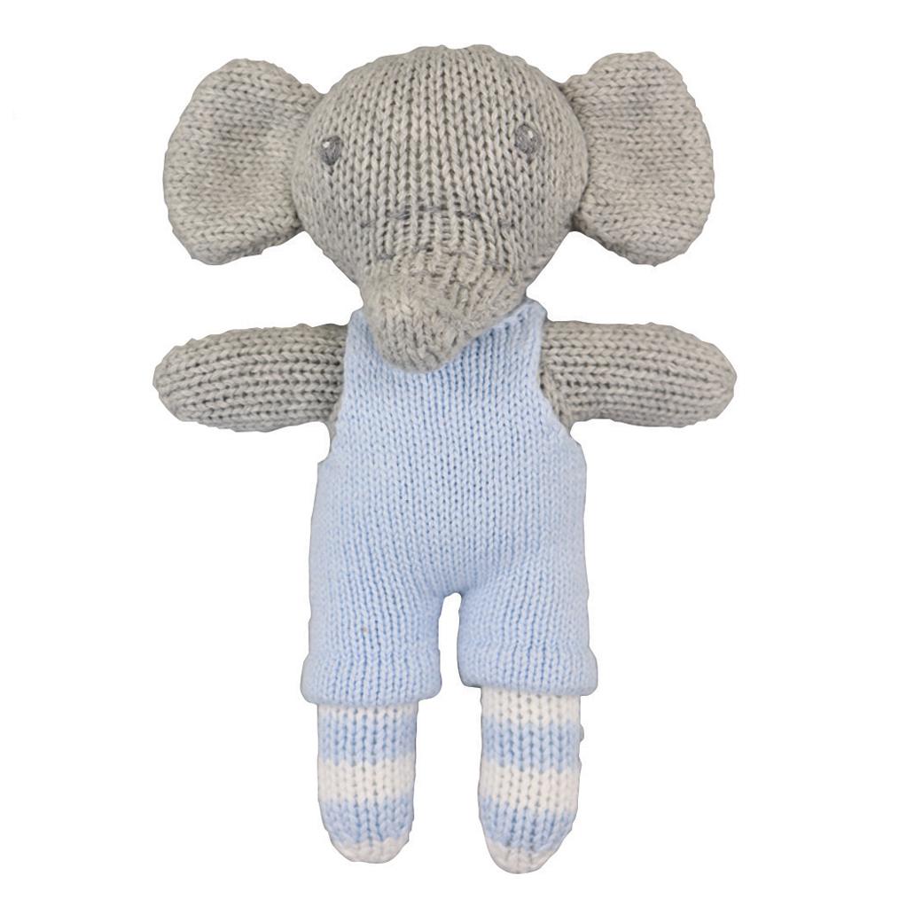 Bertie the Elephant Knit Toy - Petit Ami & Zubels All Baby! Toy
