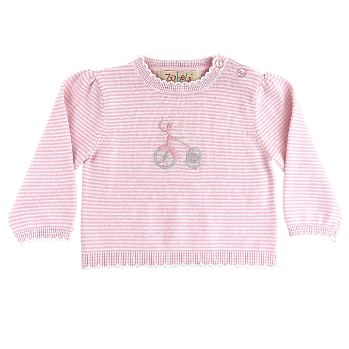 Bicycle Lightweight Knit Sweater - Petit Ami &amp; Zubels All Baby! Sweater