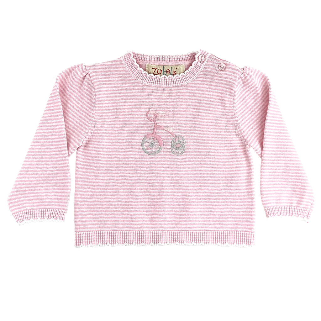 Bicycle Lightweight Knit Sweater - Petit Ami & Zubels All Baby! Sweater
