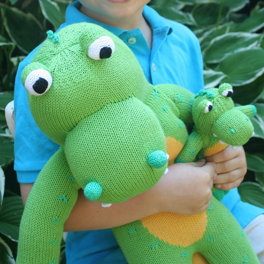 'Big Al' the Alligator - 100% Cotton Knit Doll - Petit Ami & Zubels All Baby! Toy